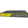 HUB-POE-16CH PoEハブ スイッチングハブ LAN速度 最大100Mbps 金属筐体 防犯カメラ用途に (16ポート) ブロードウォッチ 02764750