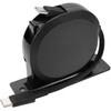 片引き巻取りケーブル Type-C to C 1.2m 固定スタンドセット ブラック OWLTECH(オウルテック)