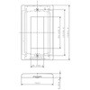WTF9203K コスモシリーズ 新金属コンセントプレート 2型 Panasonic(パナソニック) 02937038