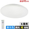 LT-Y24D6Z-W LEDシーリングライト 6畳用 4段階調光 リモコン・タイマー付き 昼光色 オーム電機 02989782
