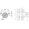 - 57スライドヒンジ 577C付 ホリエ金物 02994998
