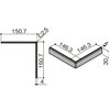 AC-0046-MBJB 幅木用コーナー部材(出隅用)ラインタイプ木質 TOSTEM(LIXIL) 03086366