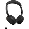 36699-999-889 無線ヘッドセット 折りたたみ式 MS認定  充電パッド付「Jabra Evolve3 65 Flex MS Link390c Black WLC Chrg」 Jabra 03094030