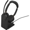 36599-999-989 無線ヘッドセット 両耳 MS認定 充電スタンド付「Jabra Evolve3 65 MSStereo LINK 390a Stand」 Jabra 03094127