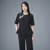 NSA082 ENJOYNoir NSA082 STILL STRIPE ライトブラウス カーシーカシマ 03097137