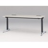 トイロデスク ラウンドエッジ 昇降スイッチタイプ アルミミラー脚 W1800×D675<配送時組立サービス付> イトーキ