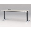 トイロデスク ラウンドエッジ 昇降スイッチタイプ アルミミラー脚 W1800×D775<配送時組立サービス付> イトーキ