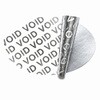 sec-seal-x001 セキュリティシール 楕円形 VOID表示 45×25mm シルバー 無地 100枚 開封確認 メディアカバーマーケット 03152401