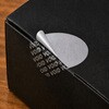 sec-seal-x001 セキュリティシール 楕円形 VOID表示 45×25mm シルバー 無地 100枚 開封確認 メディアカバーマーケット 03152401