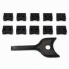 pbk-usb010-x001clb USB Type-A用 ポートロックキャップ 10個セット 専用解除キー付き メディアカバーマーケット 03152480
