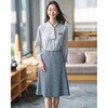 GBLL-2665-B1 ブラウス レディース オフィス 事務服 九分袖 サーヴォ(旧:サンペックスイスト) 03160986