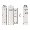 HDJ-4511SSN1-W9 J型ロッカー<配送時組立サービス付> イトーキ 03162657