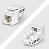C6KEY110WHE24PK RJ45キーストーンジャック/CAT6対応/24個セット/UTP非シールド/110パンチダウン/LAN配線用 RJ45モジュラージャック StarTech.com 03186911