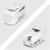 C6KEY110WHE24PK RJ45キーストーンジャック/CAT6対応/24個セット/UTP非シールド/110パンチダウン/LAN配線用 RJ45モジュラージャック StarTech.com 03186911