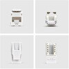 C6KEY110WHE24PK RJ45キーストーンジャック/CAT6対応/24個セット/UTP非シールド/110パンチダウン/LAN配線用 RJ45モジュラージャック StarTech.com 03186911