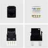 C6KEY110180BK24PK RJ45キーストーンジャック/CAT6対応/24個セット/UTP非シールド/110パンチダウン/LAN配線用 RJ45モジュラージャック StarTech.com 03186920