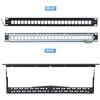 C6PANELSTP241U パッチパネル/ラックマウント型/1U/ブランクキーストーン/RJ45 STP対応/データセンター LAN配線向け StarTech.com 03186947