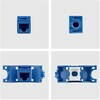 C6KEYTL180BL24PK RJ45キーストーンジャック/CAT6対応/24個セット/UTP非シールド/工具不要/180度配線/LAN配線用 RJ45モジュラージャック StarTech.com 03186956