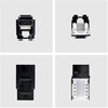 C6KEY110BK24PK RJ45キーストーンジャック/CAT6対応/24個セット/UTP非シールド/110パンチダウン/LAN配線用 RJ45モジュラージャック StarTech.com 03186990