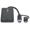 107B-USB-HDMI-2 USB - HDMI変換アダプター/USB-C & A接続/2画面(1x 4K30Hz + 1x 1080p)/Windows macOS/ディスプレイコンバーター StarTech.com 03187918