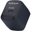 103NB-WALL-CHARGER USB充電器/1ポートUSB-C/最大30W/PD対応(5V/9V/15V/20V)/GaN採用/ブラック/急速充電 Type-C 電源アダプター StarTech.com 03188128