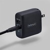 114NB-WALL-CHARGER USB充電器/2ポートUSB-C+USB-A/最大25W USB-C PD・最大12W USB-A/PD対応/ブラック/急速充電 Type-C 電源アダプター StarTech.com 03188609
