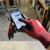 WGJH220101 [ウィード/WONDER GRIP] タッチパネル対応 作業用手袋 薄手 15ゲージ 天然ゴム 背抜き 独自湾曲手型 XLサイズ RYZ-ON WG-H220 (1双入り)レッド ウィード(Wonder Grip) 03264410