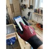 WGJ311071 [ウィード/WONDER GRIP] タッチパネル対応 作業用手袋 薄手 18ゲージ 天然ゴム 背抜き 独自湾曲手型 Sサイズ NATURIUM WG-311 (1双入り)レッド ウィード(Wonder Grip) 03264900