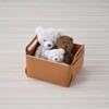 N-7139 フェイクレザー CUBEケース L パール金属 03268768