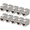 C6AKEYTLSTP18010PK RJ45キーストーンジャック/CAT6A対応/10個セット/STPシールド/工具不要/LAN配線用 RJ45モジュラージャック StarTech.com 03271611