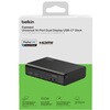 INC025qcBK Connect ユニバーサル 14ポート デュアルディスプレイ対応 USB-C ドック 100W BELKIN(ベルキン) 03365201