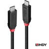 37001 LINDY BLACK LINE USB4 Gen3x2 Type-Cケーブル 240W PD急速充電対応 LINDY 03365989