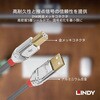 36645 LINDY CROMO LINE USB2.0 Type-A to Type-Bケーブル LINDY 03366007