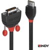 36273 LINDY BLACK LINE HDMI Type-A to DVI-Dシングルリンク ケーブル LINDY 03366059
