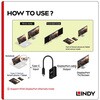 43269 LINDY USB Type C to DisplayPort 4k144 アクティブ変換アダプタ LINDY 03366111