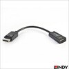 41718 LINDY DisplayPort to HDMI オス/メス 4K変換ケーブル LINDY 03366251