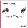 41718 LINDY DisplayPort to HDMI オス/メス 4K変換ケーブル LINDY 03366251