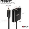 38287 LINDY Micro HDMI (Type-D) to VGA/オーディオ アクティブ変換アダプタ LINDY 03366269