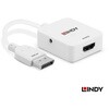 38303 LINDY HDMI 2.0 to DisplayPort 1.2 4K@60Hz 変換アダプタ LINDY 03366278