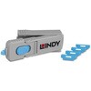 LINDY HDMI ポートブロッカーセット(専用キー x 1本、ブロッカー x 4個)セキュリティ対策 LINDY