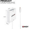 38310 LINDY Mini DisplayPort to VGA オス/メス アクティブアダプタ LINDY 03366427