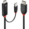 41499 LINDY HDMI 2.0 to DisplayPort 1.2 アクティブ変換ケーブル、USB 電源付き LINDY 03366436