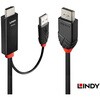 41499 LINDY HDMI 2.0 to DisplayPort 1.2 アクティブ変換ケーブル、USB 電源付き LINDY 03366436