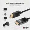 40928 LINDY DisplayPort to HDMI 2.0 HDR アクティブ変換ケーブル LINDY 03366461