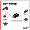 38194 LINDY HDMI Type-A to VGA オス/メス ミニ変換アダプタ LINDY 03366549