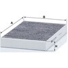 CUK25044 キャビンフィルター MANN-FILTER 03374249