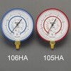 EA105HA [R134a] 80mm 圧力計 エスコ 03405656