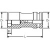 EA164EE-41B 41x21mm 3/4sq リヤーホイルナット ソケット エスコ 03424486