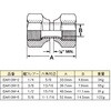 EA410W-4 1/2インチ 雌フレアー継手 エスコ 03442074