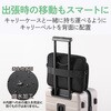 ZSB-BM007NBK パソコンケース 13.3～15.6インチ対応 衝撃吸収 薄型 撥水 中身が見やすいグレー内装 ショルダーベルト付属 A4対応 チャック外向き ZEROSHOCK キャリングバッグ エレコム 03454889